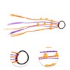 Unique Bargains Halloween Pumpkin Hair Rope Black Orange Purple 1 Pc - 3 of 3
