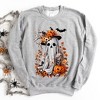 Simply Sage Market Women's Graphic Sweatshirt Floral Halloween Ghost - 3 of 4