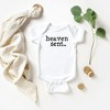 The Juniper Shop Heaven Sent Heart Baby Bodysuit - 12mo - White - 2 of 2