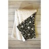 Iveta Abolina Blooming Vines Black 80" x 60" Fleece Throw Blanket - Deny Designs - image 2 of 2