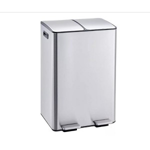 GAOMON Dual Trash & Recycle Bin, 16 Gal (2x30L)Kitchen Garbage Can,Odor-Resistant with Lid,Inner Bucket & Quiet Step Pedal - 1 of 4