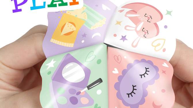 Big Dot of Happiness Pajama Slumber Party - Girls Sleepover Birthday Party Cootie Catcher Game - Truth or Dare Fortune Tellers - Set of 12, 2 of 8, play video