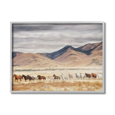 Stupell Industries Wild Horses Roaming Across Western Landscape
