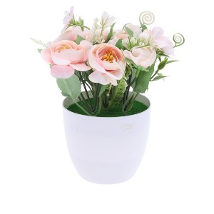 Unique Bargains Artificial Plants Flower Plastic 3.74"x3.74"x7.87" 1 Pc - 1 of 4