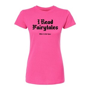 Women's - Instant Message - Read Spice Fairytales Fitted Graphic T-Shirt - 1 of 3