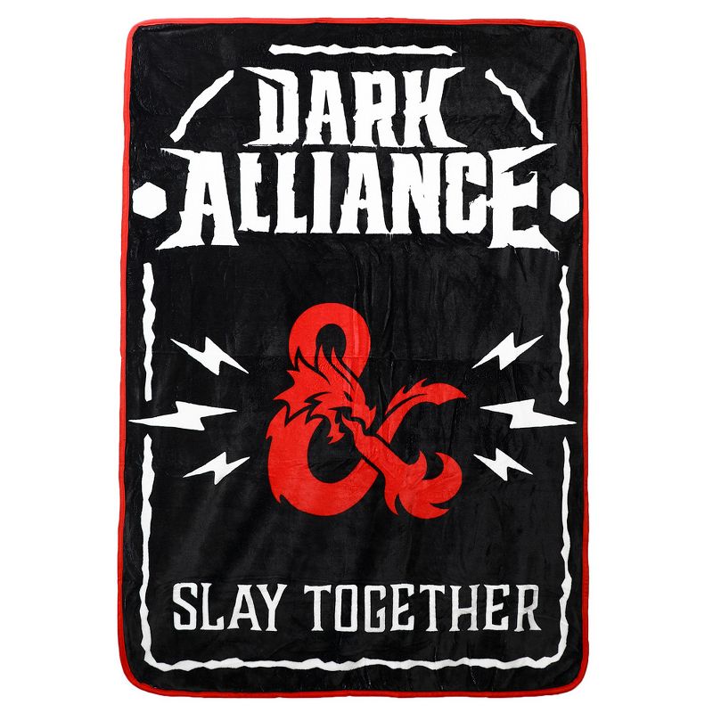 Dungeons and Dragons Dark Alliance Dice 48" x 60" Throw Blanket, 2 of 3
