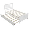 Twim Size Wood Platform Bed with Trundle - 4 of 4