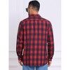 INSPIRE CHIC Men's Contrasting Colors Checked Slim Fit Long Sleeved Button Down Shirts - 3 of 4