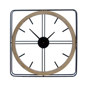 VIP Metal 23.62 in. Black Wall Clock - 1 of 2