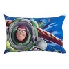 Disney Toy Story Power Up 2 Pack Super Soft Fitted Toddler Sheet and Pillowcase Set - Blue, Green - 3 of 4