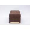 NicBex Modern 43.3" Bedroom Bench Accent Stool with Boucle Fabric and Gold Trims for Entryway and Living Room - 4 of 4