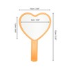 Unique Bargains Heart-shaped Handheld Mirror 1 Pc - 2 of 4