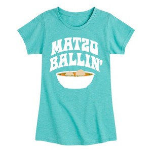 Girls' - Instant Message - Matzo Ballin Fitted Short Sleeve Graphic T-Shirt - 1 of 4