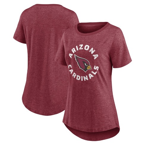 NFL Arizona Cardinals Women's Roundabout Short Sleeve Fashion T-Shirt - S