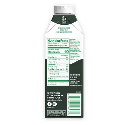 nutpods Unsweetened Pistachio Coffee Creamer - 25.4 fl oz