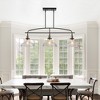 Airsurfer 45" Industrial 3-Light Pendant Chandelier - Black Farmhouse with Clear Glass Shades for Kitchen/Dining (No Bulbs) - 2 of 4