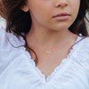 EVERLY JEWELRY | 10K Gold Children's Diamond Cluster Bar Necklace - Multiple Metal Color Options - 2 of 4