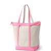 Lands' End Zip Top Long Handle Canvas Tote Bag - 3 of 4