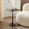 MDF Square Coffee Table with Conical Legs and Decorative Ring for Living Room - 2 of 4