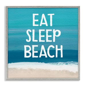 Stupell Industries Eat Sleep Beach Painting, 24" x 24" - 1 of 4