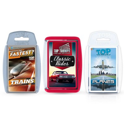 Top Trumps Travel Top Trumps Card Game Bundle | Planes | Trains | Automobiles