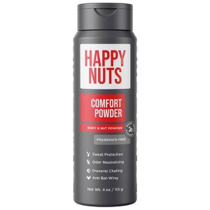 Happy Nuts Comfort Powder Deodorant - Unscented - 4oz - 1 of 4