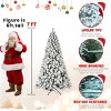 Artificial Trees Christmas Lit with 200 Warm Incandescent Lights, Prelit Christmas Tree with 498 Memory Wire Tips,Home Decoration-Maison Boucle - 4 of 4