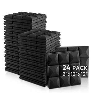 Fstop Labs 12"x12" Acoustic Foam Panels, Studio Soundproofing & Noise Reduction Tiles - 1 of 4