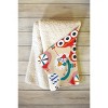 Showmemars Retro christmas ornaments pattern Fleece Throw Blanket -Deny Designs - 2 of 2