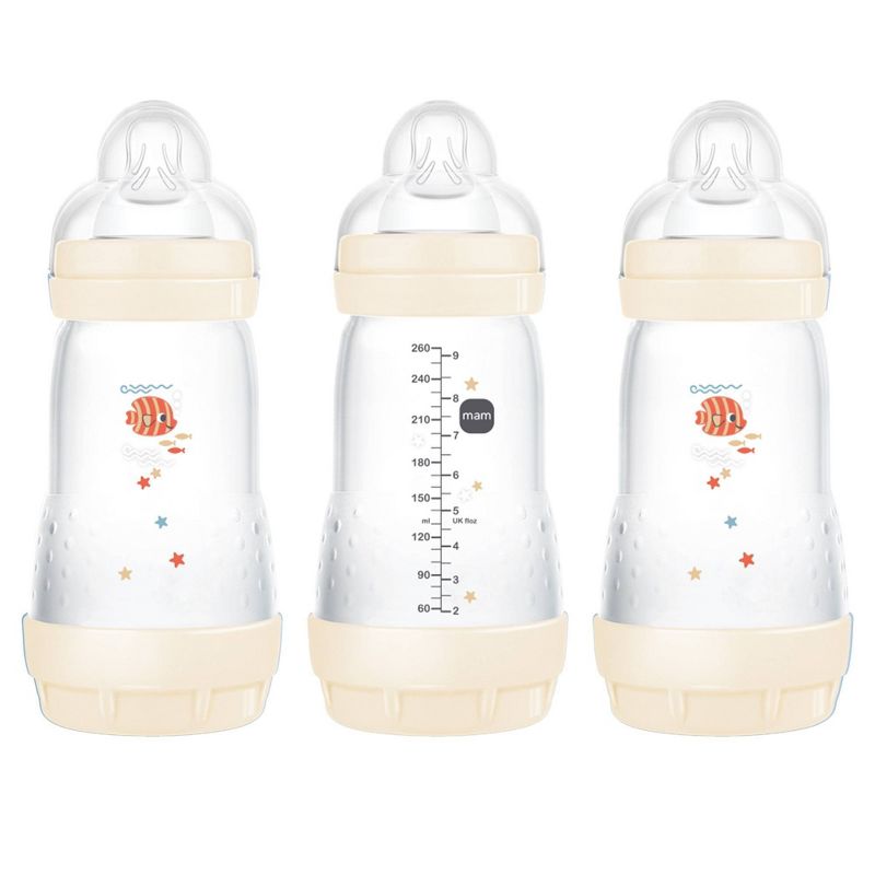 MAM Easy Start Anti-Colic Baby Bottle - 2 Months+ - 9oz/3pk - Shell, 1 of 12