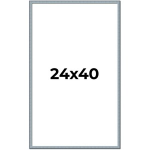 PosterPalooza | Textured Blue Picture Frame - UV Acrylic, Foam Board Backing, Hanging Hardware - 1 of 4