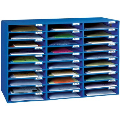 Classroom Keepers 30 Slot Mailbox, 12-1/2 x 10 x 1-3/4 Inches, Sturdy Corrugated Cardboard