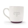 Elanze Designs Sisters By Heart Speckled Purple 13 ounce Ceramic Coffee Mug - 2 of 4