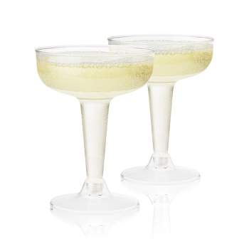 Disposable Martini Glasses Plastic Clear Cocktail Glasses - Temu