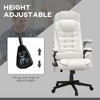 Aghana Digitals White Heated Massage Office Chair with 6 Vibration Points, 120° Recline, Adjustable - 3 of 4