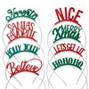 Blue Panda Set of 8 Christmas Themed Headbands for Holiday Party, Costume Hair Accessories Supplies (4.4 x 7.15 In) - 3 of 4