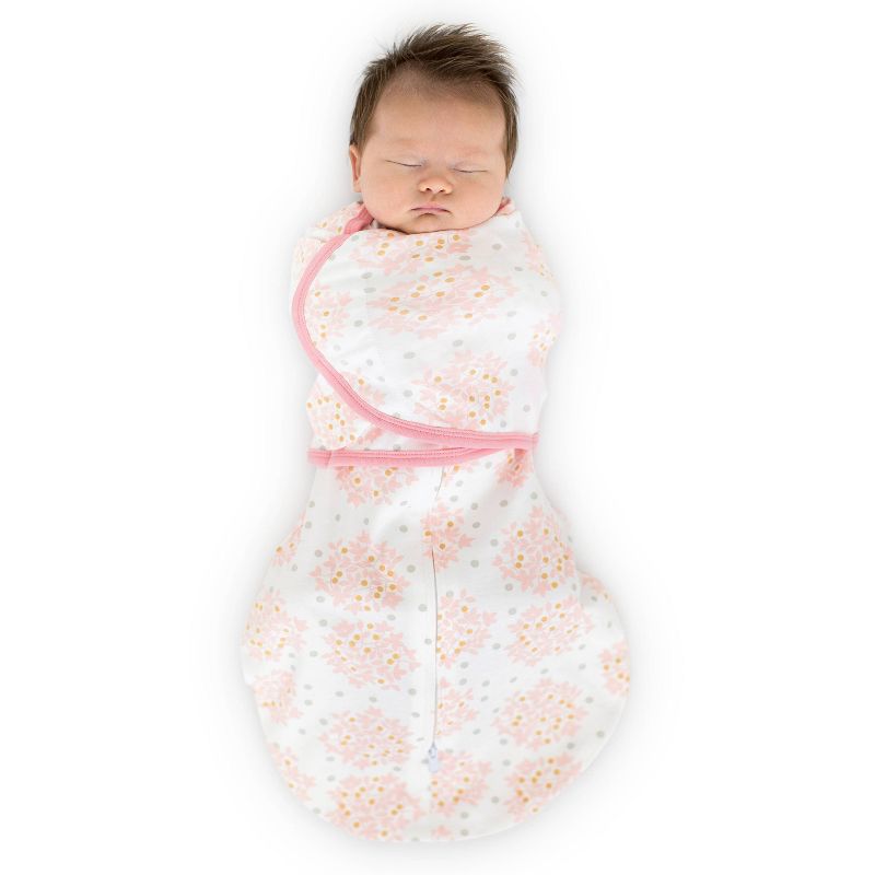 SwaddleDesigns Omni Swaddle Sack Swaddle Wrap - Pink Heavenly Floral - S - 0-3 Months, 3 of 7
