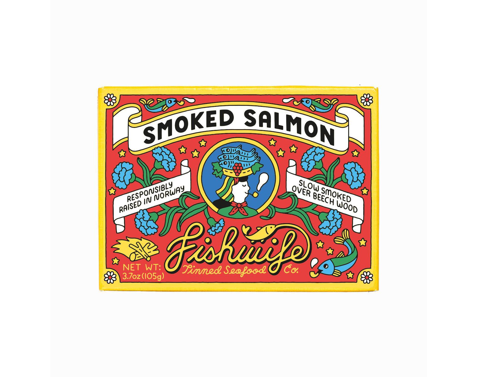 Fishwife Tinned Seafood Co Smoked Salmon - 3.7oz