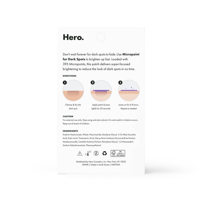 Hero Cosmetics Mighty Acne Patch Micropoint for Dark Spots - 8 patches, 5 of 17
