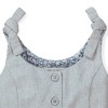 Hope & Henry Girls' Knot Tie Button Front Jumpsuit, Infant - 2 of 4