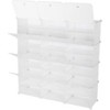 Coucheta 24-Grid Shoe Rack - 8-Tier Organizer for 24 Pairs, 48"x13" DIY Storage Shelves, White - 4 of 4