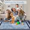 Kitchen Rugs Non-Slip 2-Piece Set - Low Pile Rubber Backing Indoor Runner Rugs for Bathroom, Laundry Room (Blue, 5x8ft) - 4 of 4