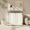 4.18 ft. W x 2.42 ft. D Durable Resin Storage Shed, Weather-Resistant Outdoor Storage Cabinet for Home, Patio and Garage - 2 of 4