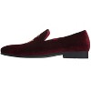 Santimon Mens Velvet Loafers Slip on Gold Embroidery Dress Shoes - 3 of 4