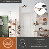 VAXCEL Rhine 15.75-in W LED Compatible Matte Black and Gold Brass Industrial Semi Flush Mount Ceiling Light Exposed Bulbs - 2 of 4