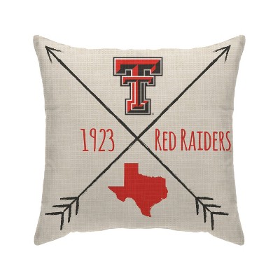 NCAA Texas Tech Red Raiders Cross Arrow Decorative Throw Pillow