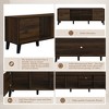 Okak Dresser Nightstand for Bedroom w 2 Drawers & Open Shelf, Storage Chest End Table w Charging Station & Outlet Hole for Living Room Dorm - 3 of 4
