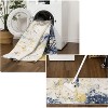 Abstract Runner Rug - Washable soft carpet with non-slip backing, foldable & stain-resistant for hallways & living rooms - 4 of 4