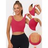 Allegra K Women's Workout Fitness Padded Longline Wireless Yoga Sports Bras 2 Pcs - 3 of 4