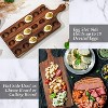 Reversible Wooden Deviled Egg Platter, Charcuterie Board Cutting Board Cheese Serving Tray 17 x 7 Inch, 18 Holes - 4 of 4